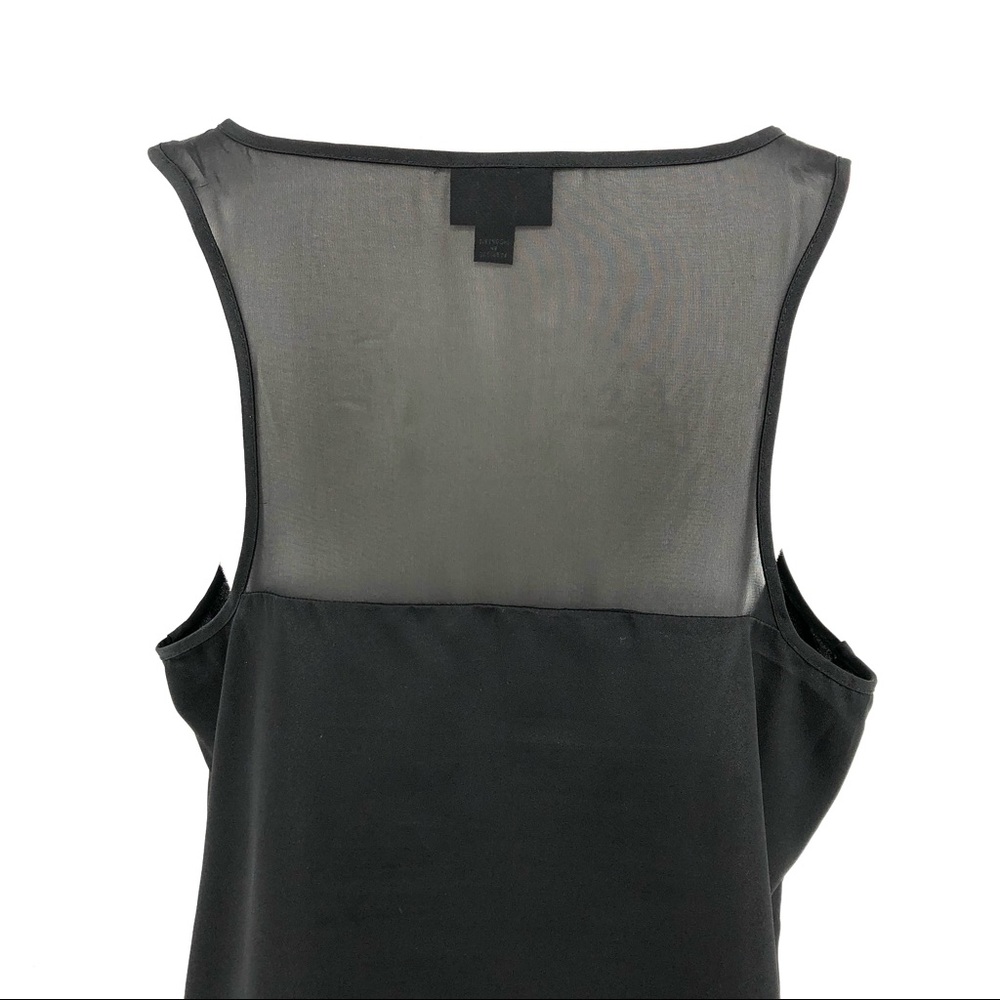 Sheer Black Sleeveless Top, Size L - Picture 5 of 8